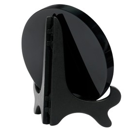 Espejo de Obsidiana Negra, Espejo de Feng Shui con Soporte y Caja para Adivinación, Meditación, Curación, Brujería y Prácticas Espirituales