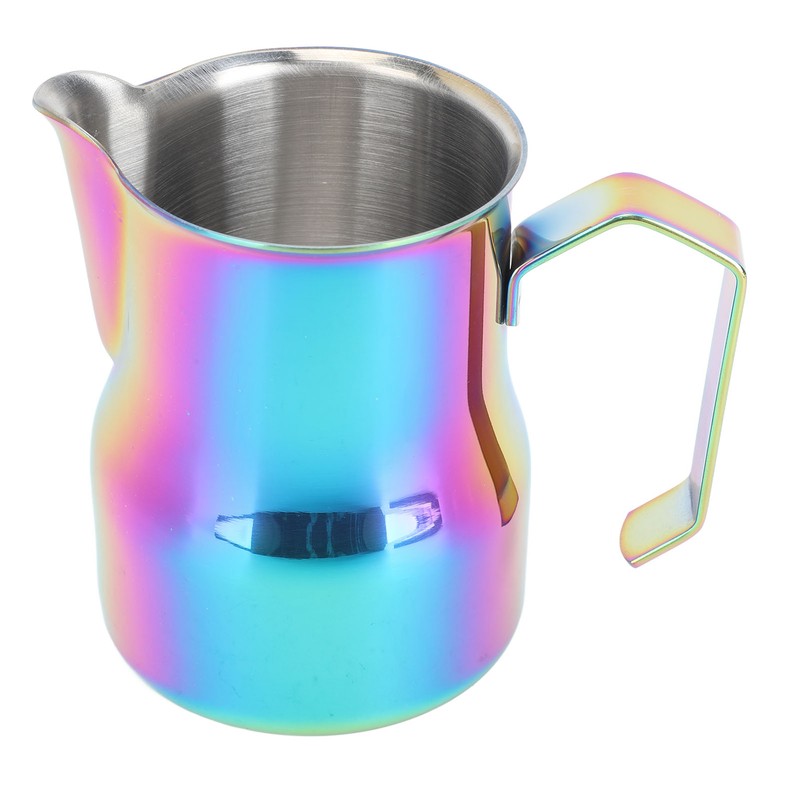 Milk Frother Cup 350ml 304 Stainless Steel Pointed Mouth Foaming