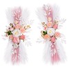 Lisuun Artificial Wedding Welcome Sign Flowers and Backdrop Swags, 2