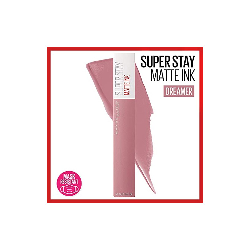 Maybelline Labial Líquido Matte Larga Duración Superstay - Ink 10