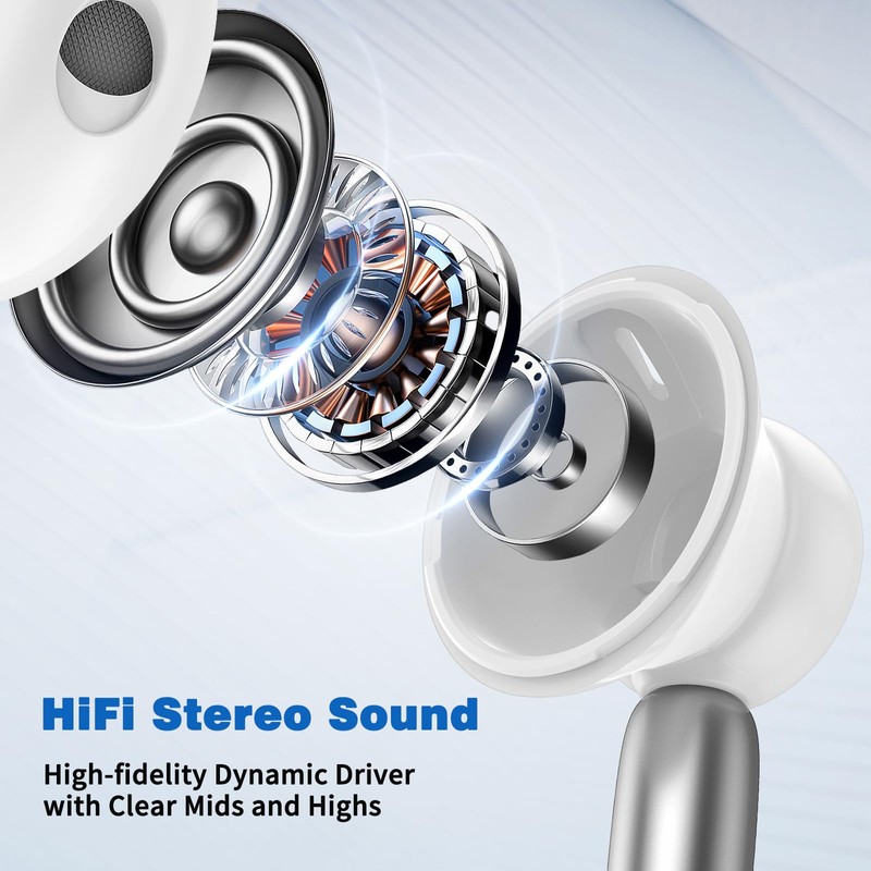 USB C Headphones with Microphone Volume Control