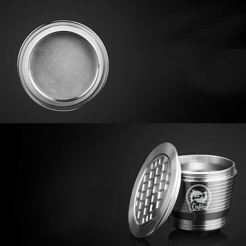 Compatible with Nespresso Stainless Steel Coffee Capsule Reusable Refillable Coffee