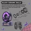 BRAVORD TG11PRO Skateboard Bearings, Black Ceramic Ball Bearings with Washers