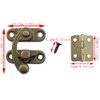 DGBRSM 2 Sets Antique Right and Left Latch Hook Hasp