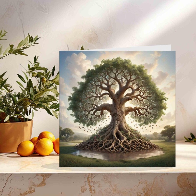 Tree of Life Greeting Card 145mm x 145mm