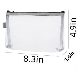TAVBAGVSK 2PCS Mini Makeup Bag,Zipper Mesh Makeup Bags,Pocket Cosmetic Bag,Portable Small Make Up Bags for Women,Travel Cosmetic Bag Small Makeup Pouch,Mini storage bag for coin,lipstick,jewelry