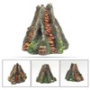 Fish Tank Volcano, Volcano , Reastic Resin Volcano Decorative Fish