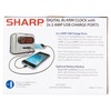 Equity 30024 0.9 in. LED Alarm Clock with USB Charge