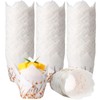 Maxdot 200 Pcs Fall Floral Tulip Cupcake Liners for Baking