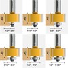 XDENGP Rabbet Router Bit Set 1/2 Shank, Rabbeting Router Bits