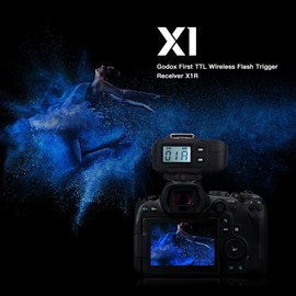 Godox X1R-N Wireless Flash Trigger Receiver for Nikon DSLR Camera, 2.4G Wireless X System High Speed Sync 1/8000s, Wireless Remote Trigger Transmitter Compatible for X1N XPro-N XProII-N Trigger