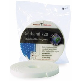 GERBAND PUR Foam Sealing Tape 320, 9 mm x 10 m, White