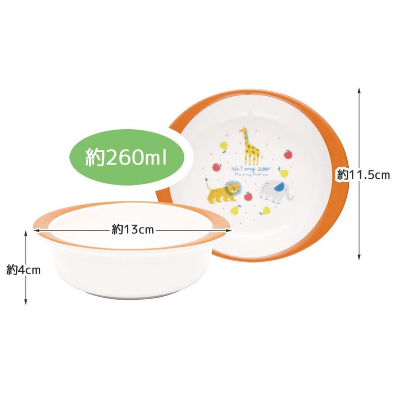 Skater M340-A Melamine Bowl, Hai Maizu, 9.2 fl oz (260
