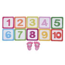 Grid Floor Stickers, Game Floor Stickers, Puzzle Games, Number, Hopse, Footprint, Colorful Wallpaper, Decor, Wall Decal, Decor for Nursery