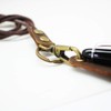 Boshiho Crazy Horse Cowhide Leather Lanyard Pen Holder