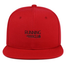 Running Club Hip-Hop Snapback Hat Embroidered Baseball Cap Runner Gear Marathon