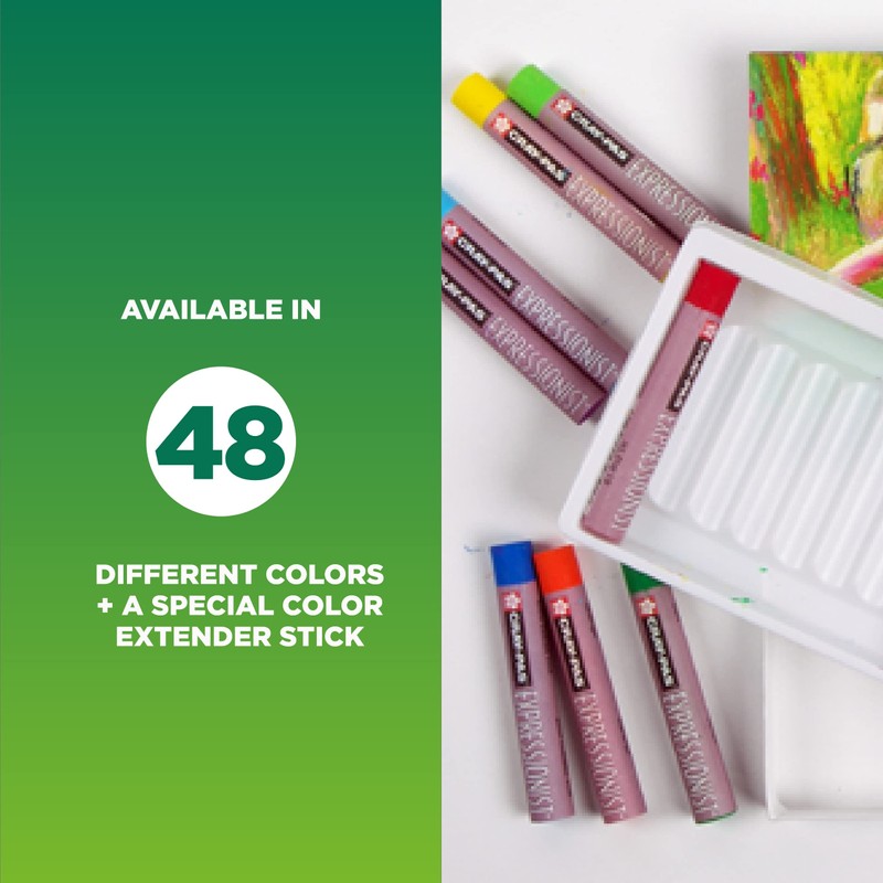 Sakura XLP12 12-Piece Cray-Pas Expressionist Assorted Color Oil Pastel Set