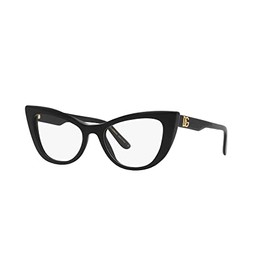 DOLCE & GABBANA 0DG3354 501 Negro 54/18/145 MUJER marcos para gafas, Negro, 54/18/145
