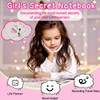 PESLNG Secret Diary Girl with Lock, Plush Notebook with Padlock,