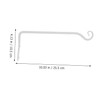 IWOWHERO 2Pcs Wrought Iron Wall Bracket Hooks for Hanging Plants