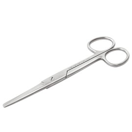 REMOS Household Scissors, Universal Scissors, Pointed-Round, Straight Cutting Edge, 14.5 cm, Stainless Steel