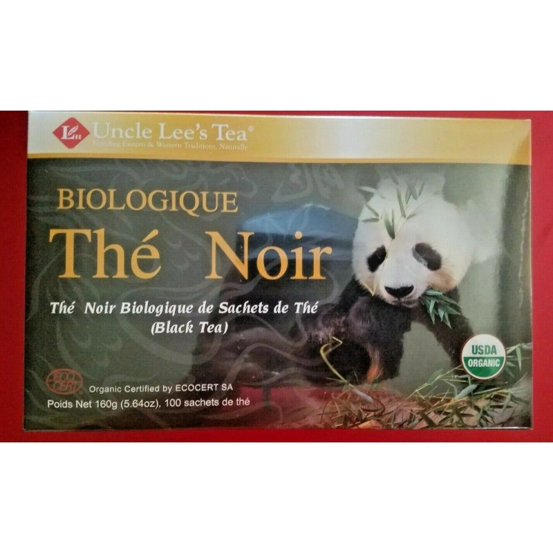 UNCLE LEE'S TEA ORGANIC BLACK TEA, (100 BAGS )