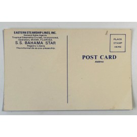 S.S. Bahama Star Tropical Steamship Cruises Miami Florida Postcard Ship Boat