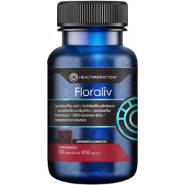 Floraliv - Probióticos de Alta Calidad para Bienestar Digestivo y Equilibrio Intestinal - Suplemento con Lactobacilos y Bifidobacterias - 60 Cápsulas de 400 mg