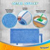 KEEPOW Microfiber Mop Pads for Swiffer Sweeper Mops, Reusable &