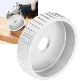 Wood Carving Disc, Tungsten Steel Grinder Shaping Angle File Discs, Woodworking Angle Grinder Attachment, Sanding Discs and Discs (Silver)