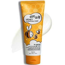 esfolio Honey Cleansing Foam – Hydrating Face Wash Dry & Sensitive Skin – Korean Skincare Cleanser Honey Deep Pore Cleansing, Moisturizing, Nourishing Facial Cleanser Smooth Skin (5.29 OZ-150ML)