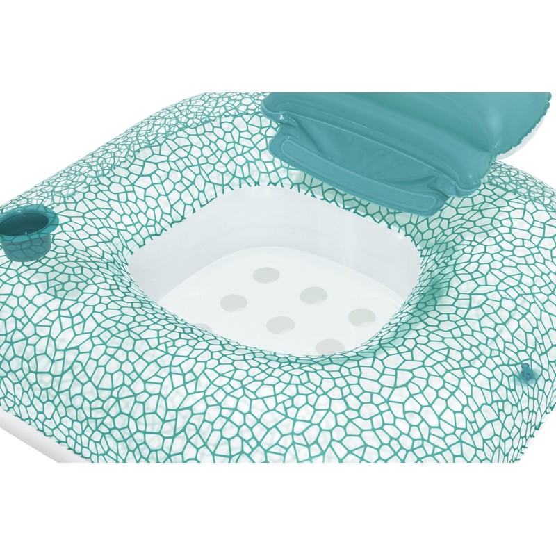 Bestway 43097-8 Ciambella poltrona gonfiabile da mare con portabicchiere