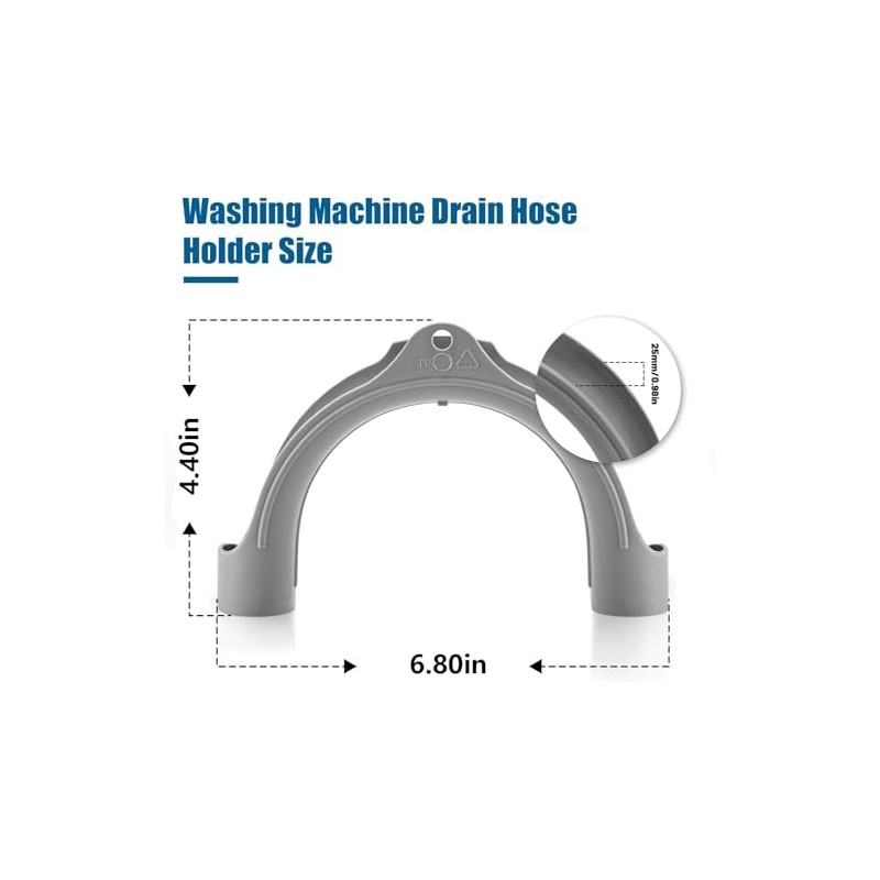 U Shape Washer Drain Hose Hook for Washing, Dishwashers, Sink