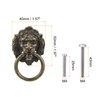 sourcing map Pack of 6 Lion Drawer Pulls 1.57 x
