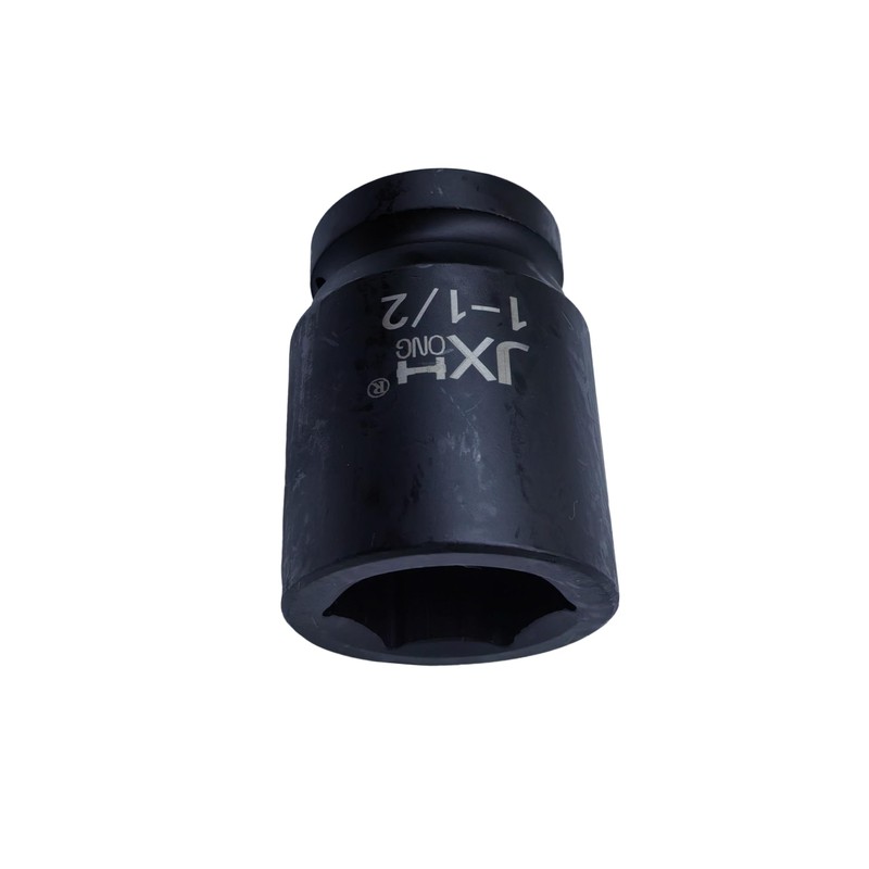 JXHONG 1" Drive 1-1/2" Impact Socket, 6-Point, 3.15" Long, Heat
