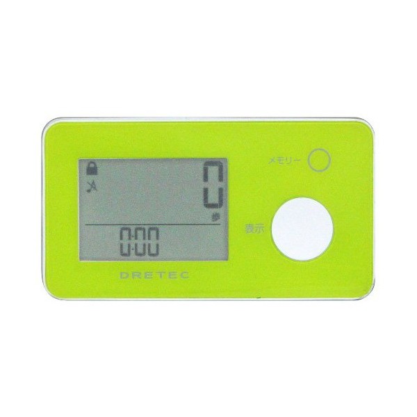 DRETEC (doritekku) Pedometer fittouxo-ka- 3d Acceleration Sensor Calorie Consumption Display Green H – 226gn