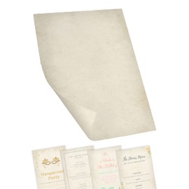 Verus Premium Parchment Effect Paper - 60 Sheets - Double Sided A4 - Quality 100 GSM Paper - Astra Print