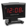 Westclox Plasma LED Alarm Clock for Adults – 0.9-Inch Display,