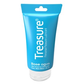 Lubricante intimo femenino TREASURE, lubricante base agua cristalino, presentacin en gel, perfecto para usarlo en intimidad y con juguetes, larga...  