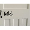 Home Door Sign Stickers - Bedroom Décor - Bathroom Door