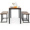 Giantex 4 Piece Dining Table Set, Kitchen Table and Chairs