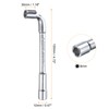 sourcing map L Shaped Angled Hex Socket Wrench 8mm High