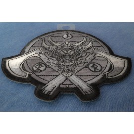 Ivamis Viking Dragon and Axes Patch- 4.4x3.6 inch - P7857