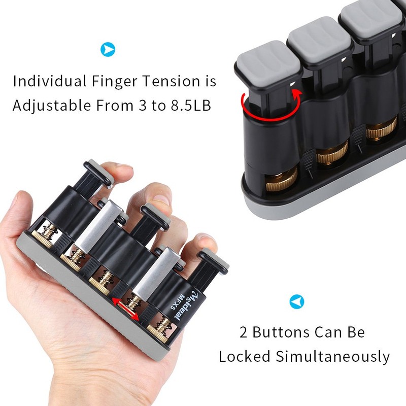 Guitar Finger Exerciser, Hand Strengthener Trainer Tension Exerciser Grip for