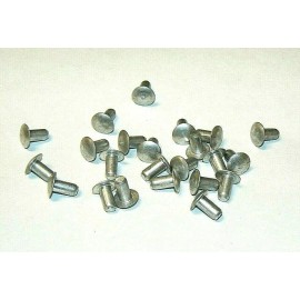Unbranded 3/16" x 3/8" Mod. Brazier Head Solid Aluminum Rivet - 1100F -  (SOFT) - 100 Pcs.