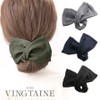 VingTAINE H7631-GY- Deft Bang, Ribbon, Wired, Twist, Curly, Hair Accessories,