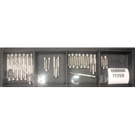Stainless Cycle Yamaha TY250 1974 - 1977 Polished Stainless Bolt Kit Set