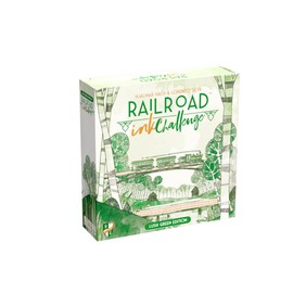 Horrible Guild Railroad Ink Challenge: Lush Green Edition - Roll Dice and Draw Railways and Routes, Goal Cards to Expand Your Rail Map - Expansion Dice Included, Plays with 1-6 players, 20-30 mins
