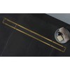 Bernkot Linear Shower Drain 36", Brushed Gold Floor Drain with