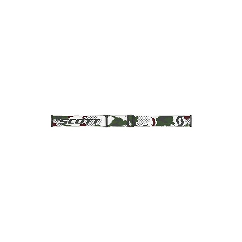 Scott Motocross Fury Dark Green/White Silver Chrome Lens